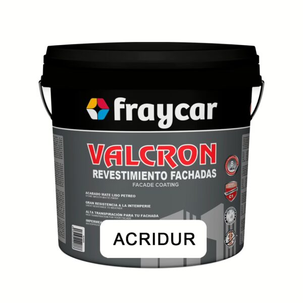 Pintura de fachadas<br><SPAN STYLE="color:#1e6fb6;font-weight:bold;">Acridur</span><br><SPAN STYLE="font-size:14px;color:#1e6fb6;">Calidad:</SPAN><img src="../../../4estrellas.jpg">