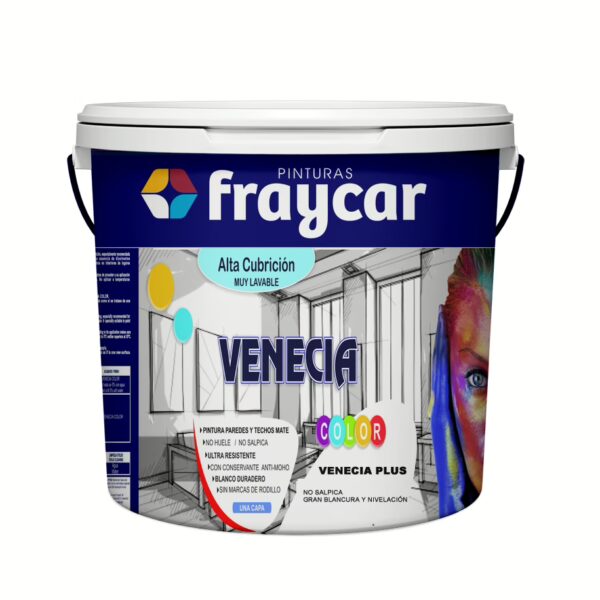 Pintura paredes y techos</span><br><SPAN STYLE="color:#1e6fb6;font-weight:bold;">Mate Venecia Plus [Sin Rebrillos]. 22Kg. </span><br><SPAN STYLE="font-size:14px;color:#1e6fb6;">Calidad:</SPAN><img src="../../../4estrellas.jpg">