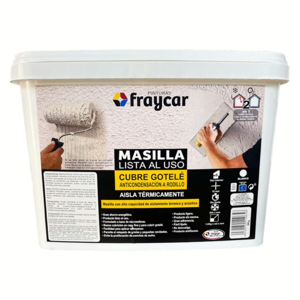 Productos para para uso específico<br><SPAN STYLE="color:#1e6fb6;font-weight:bold;">Masilla Cubre Gotelé Térmica</span><br>